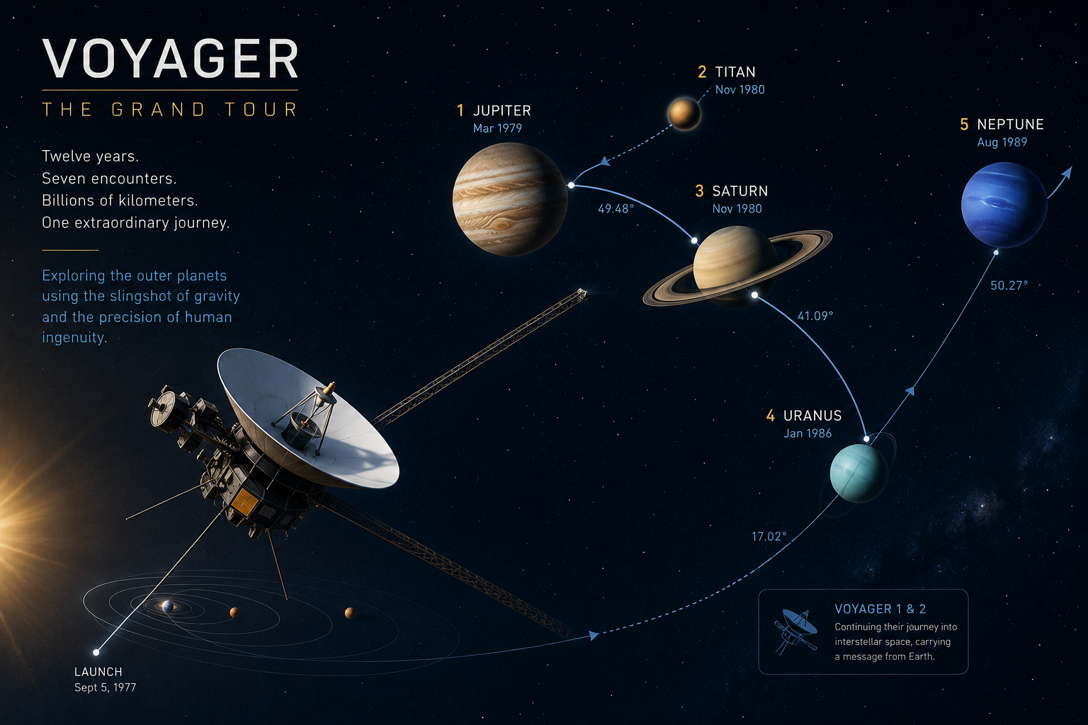 The Grand Tour: How Two 1970s Spacecraft Threaded a Needle Across the Solar System