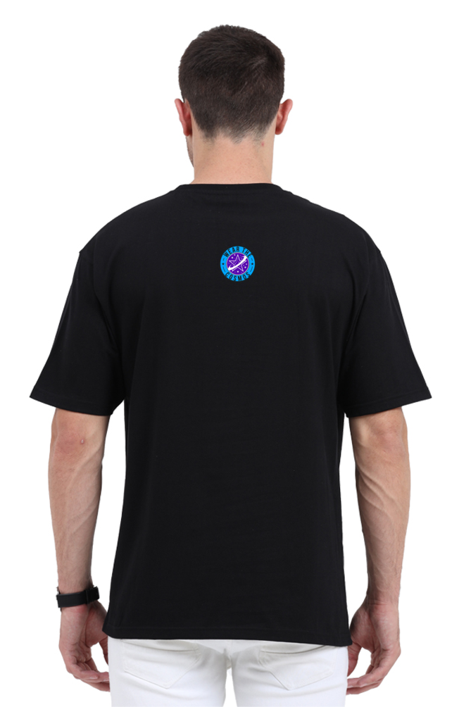 UNISEX OVERSIZED DARK COLOURED T-SHIRT: VIRGO ZODIAC SIGN