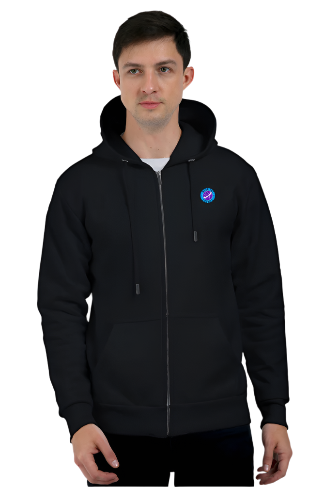 EXPLORE THE GALAXY - UNISEX BLACK HEAVYWEIGHT ZIPPER HOODIE