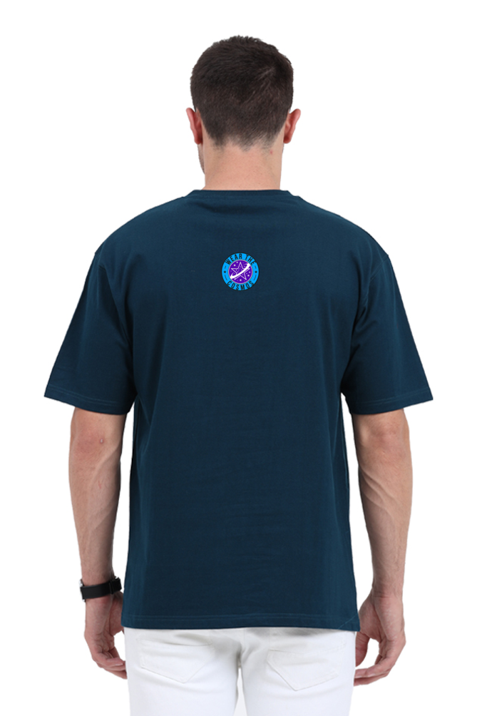 UNISEX OVERSIZED DARK COLOURED T-SHIRT: GEMINI ZODIAC SIGN
