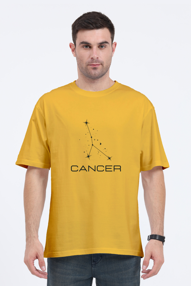 OVERSIZED LIGHT COLOURED T-SHIRT: CANCER ZODIAC SIGN | Astronomy | Zodiac | WearTheCosmos