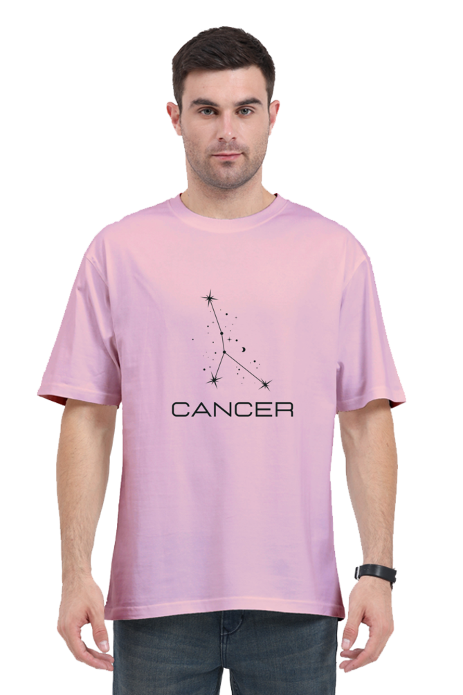 OVERSIZED LIGHT COLOURED T-SHIRT: CANCER ZODIAC SIGN | Astronomy | Zodiac | WearTheCosmos