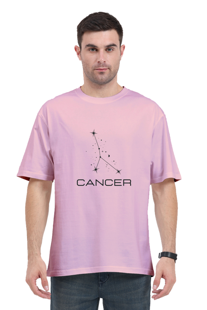OVERSIZED LIGHT COLOURED T-SHIRT: CANCER ZODIAC SIGN | Astronomy | Zodiac | WearTheCosmos