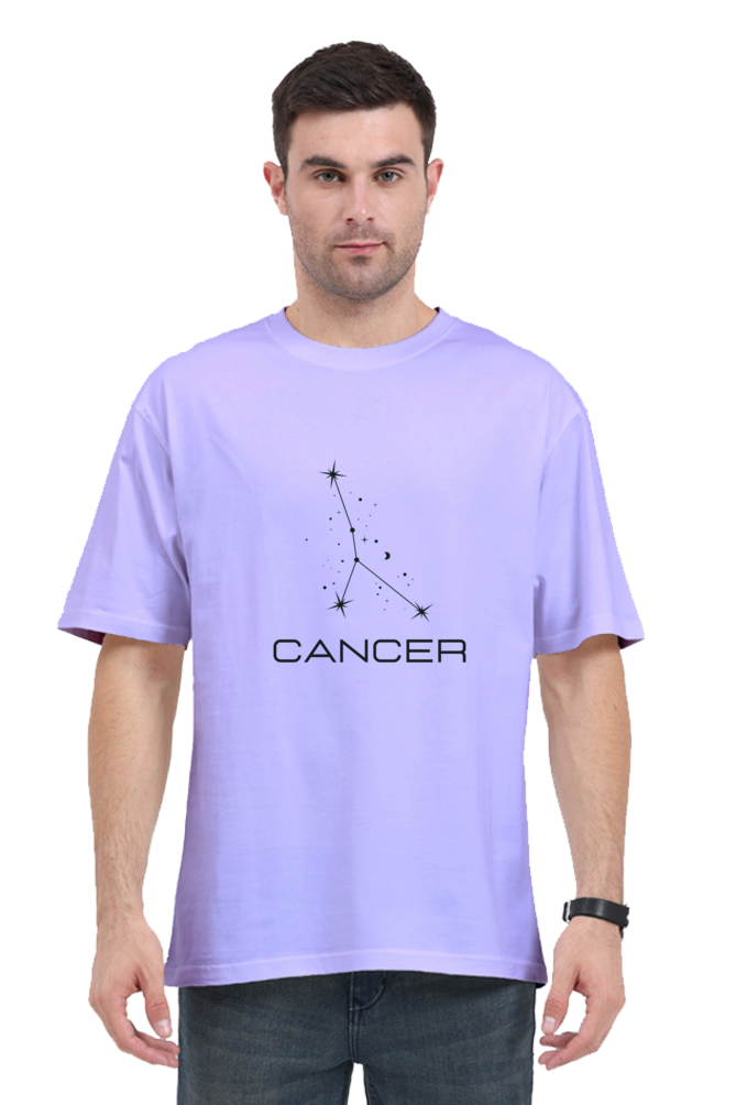OVERSIZED LIGHT COLOURED T-SHIRT: CANCER ZODIAC SIGN | Astronomy | Zodiac | WearTheCosmos