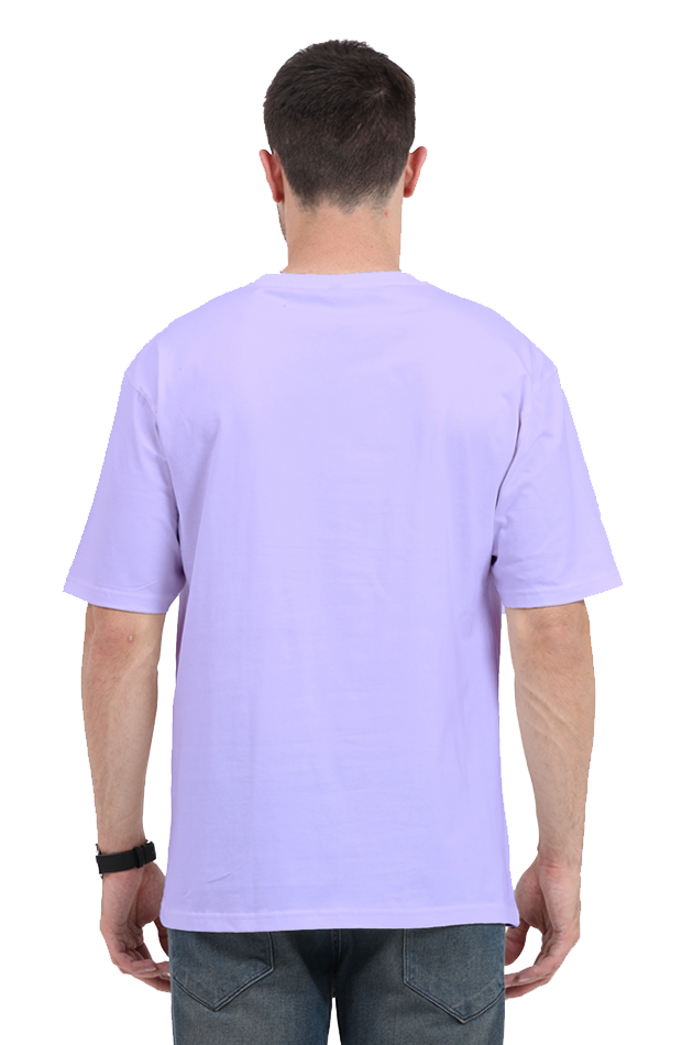 UNISEX OVERSIZED LIGHT COLOUR T-SHIRT: VOYAGER SCHEMATIC DESIGN