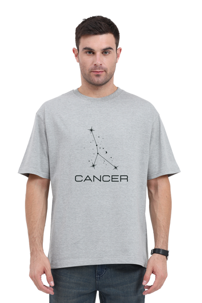 OVERSIZED LIGHT COLOURED T-SHIRT: CANCER ZODIAC SIGN | Astronomy | Zodiac | WearTheCosmos