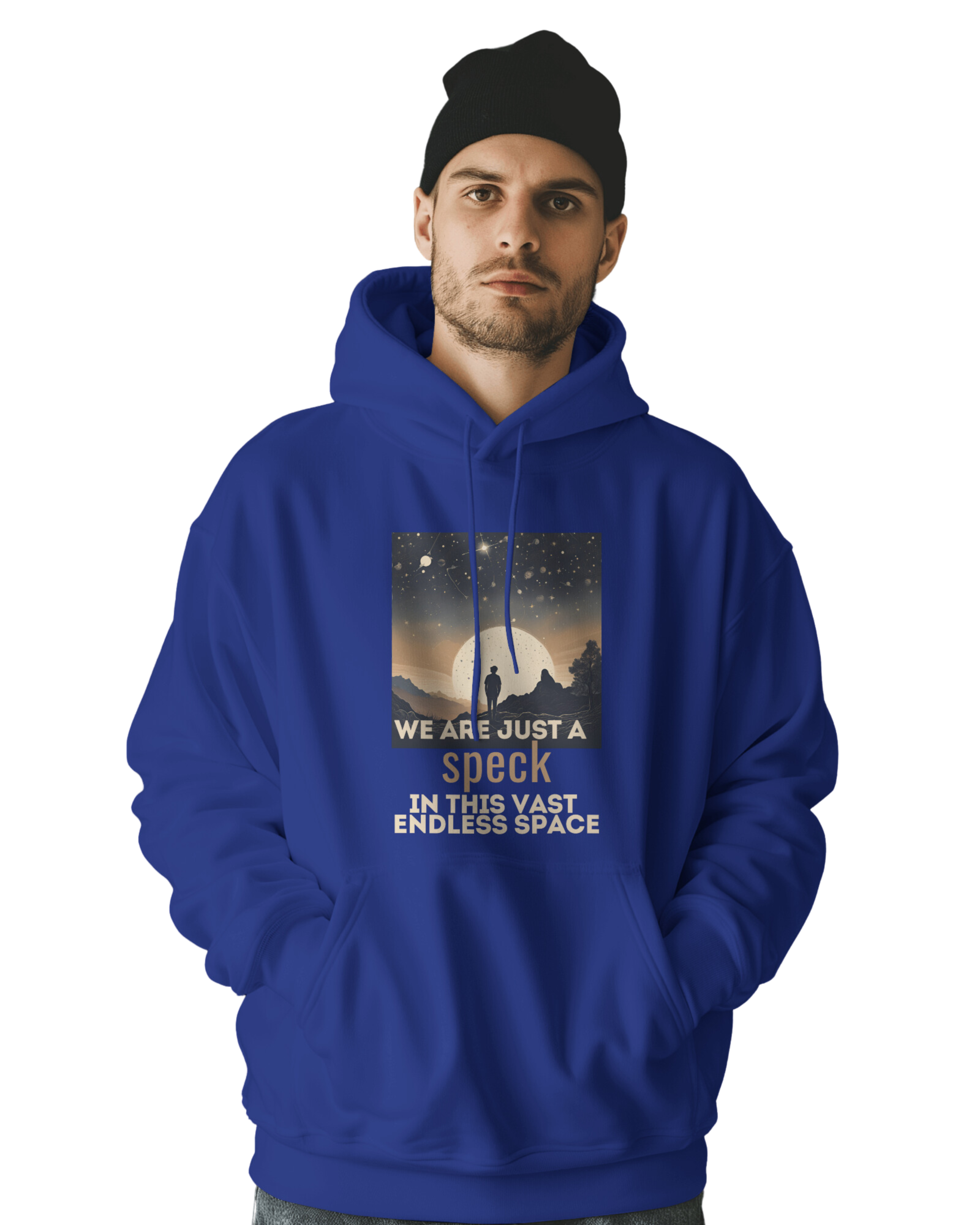 WE ARE JUST A SPECK - UNISEX HOODIE