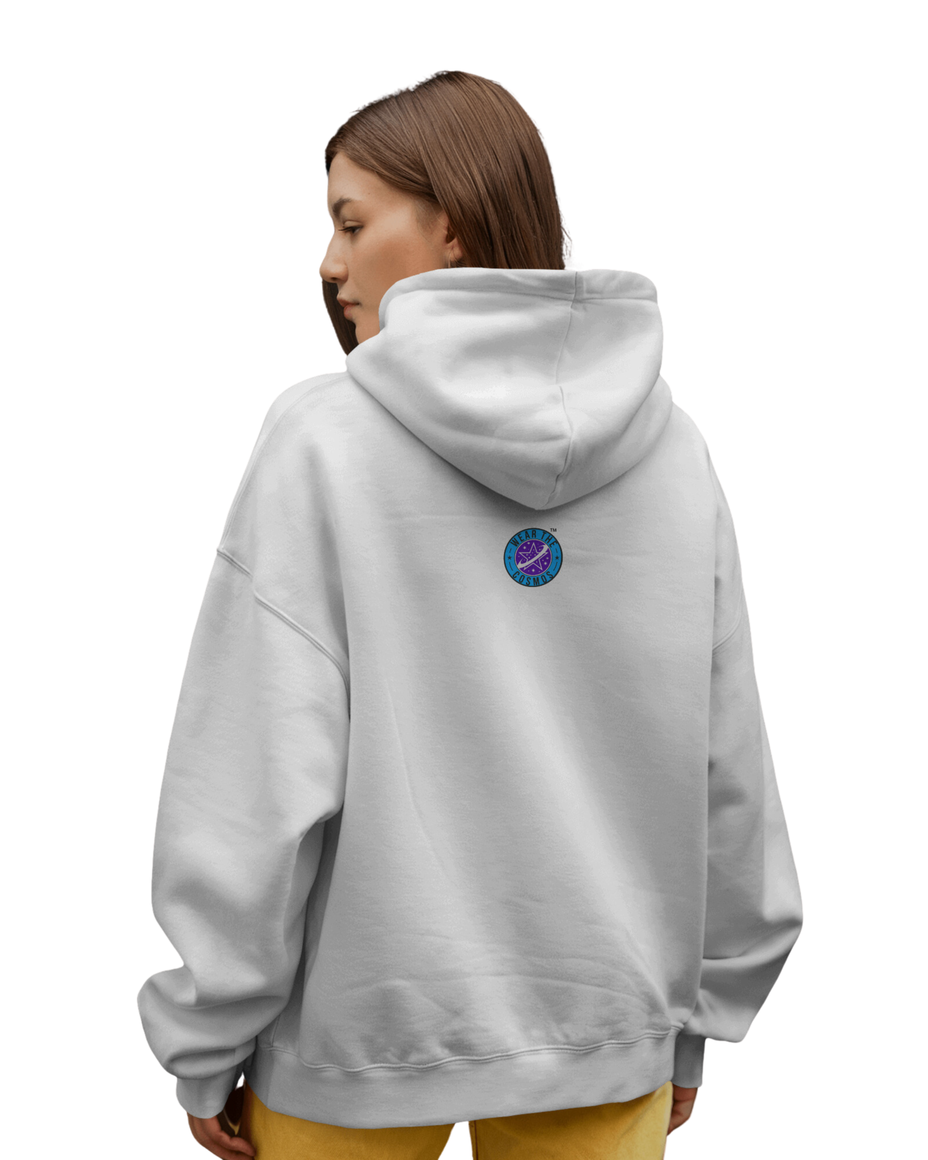 UNISEX WHITE ROCKETS HOODIE – SPACE EXPLORATION DESIGN