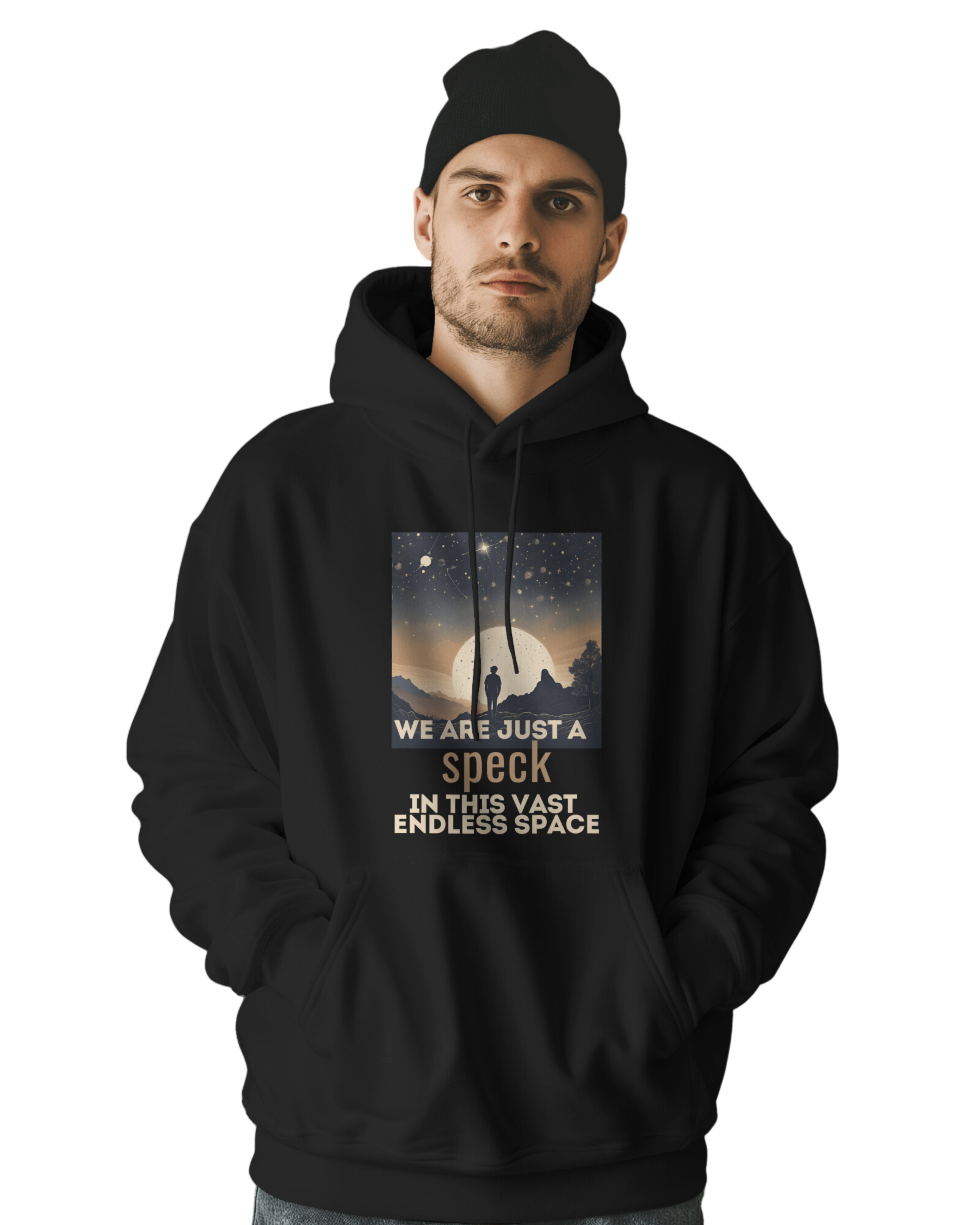 WE ARE JUST A SPECK - UNISEX HOODIE
