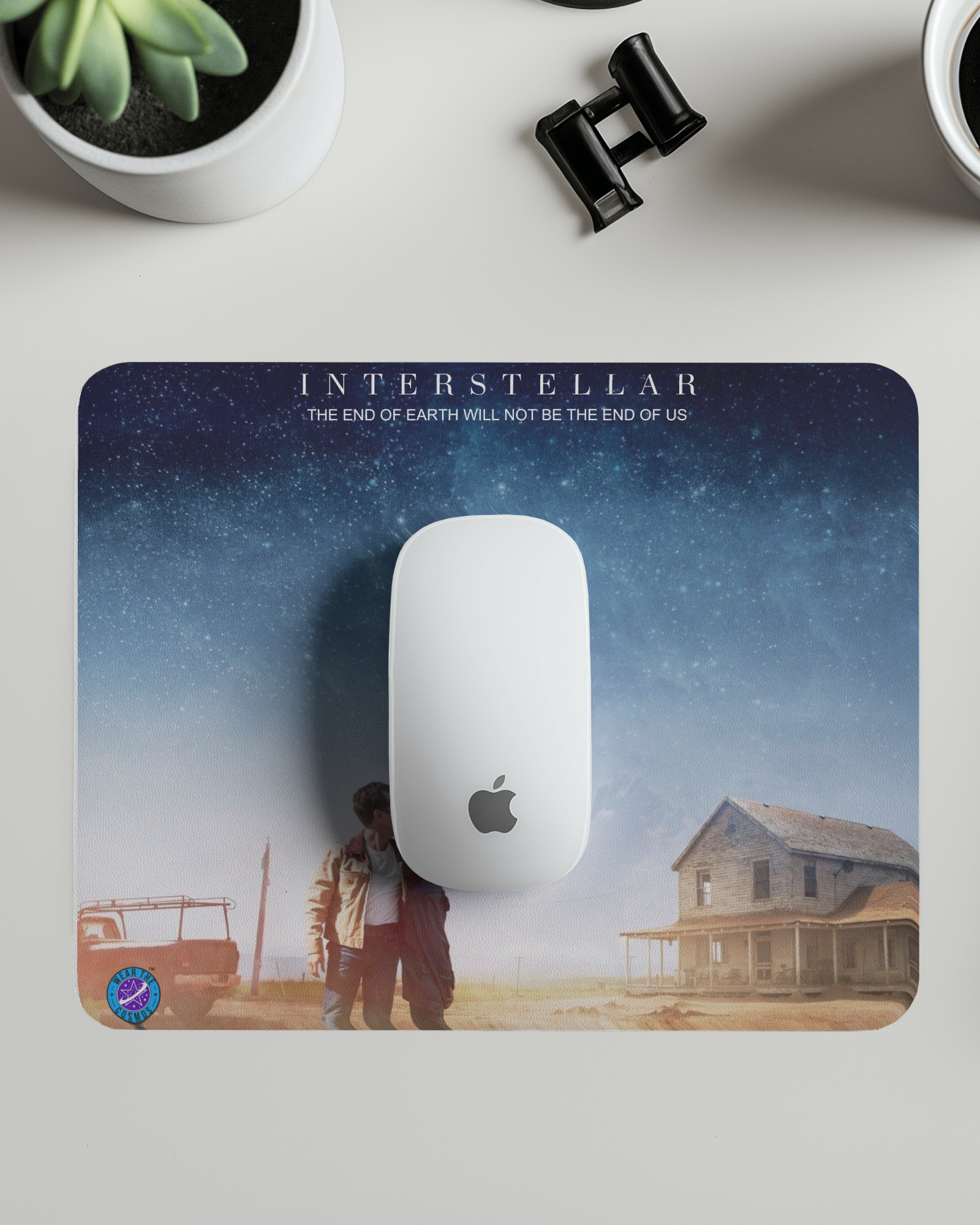 INTERSTELLAR FATHER & DAUGHTER SQUARE MOUSE PAD (9 X 7.4″) | Astronomy | Space | WearTheCosmos