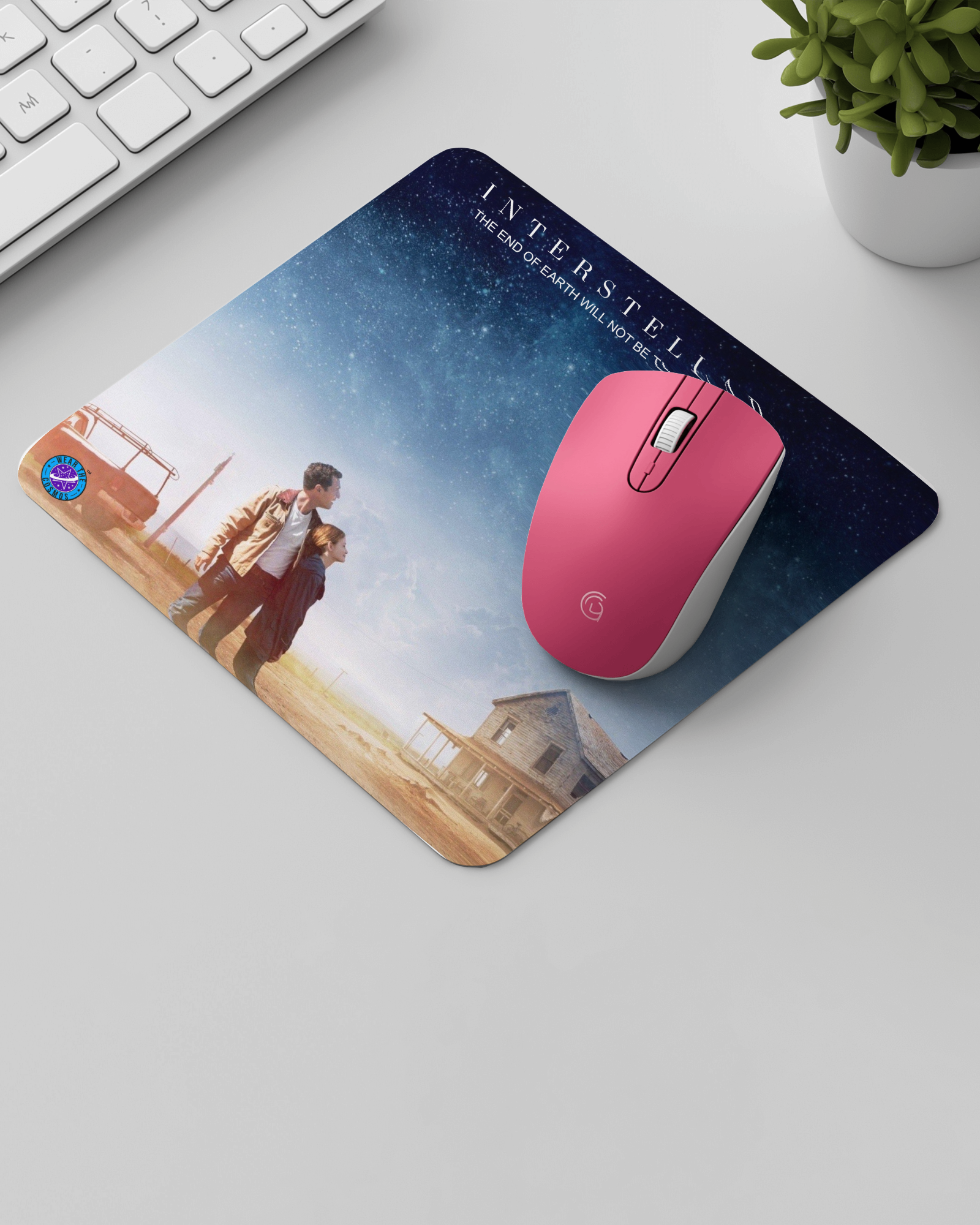 INTERSTELLAR FATHER & DAUGHTER SQUARE MOUSE PAD (9 X 7.4″) | Astronomy | Space | WearTheCosmos