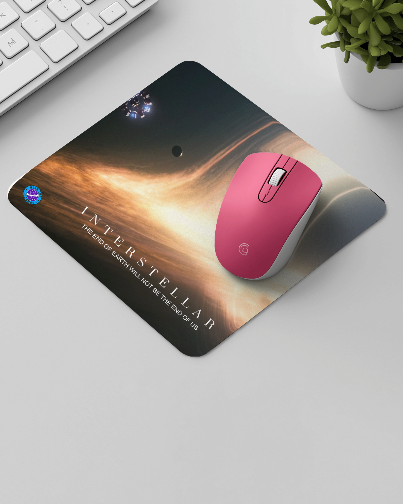 INTERSTELLAR BLACK HOLE SQUARE MOUSE PAD (9 X 7.4″) | Astronomy | Space | WearTheCosmos