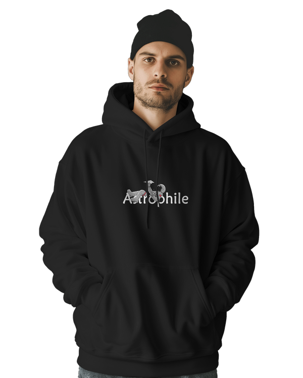 BLACK ASTROPHILE HOODIE – ASTRONAUT DESIGN | Astronomy | Space | WearTheCosmos